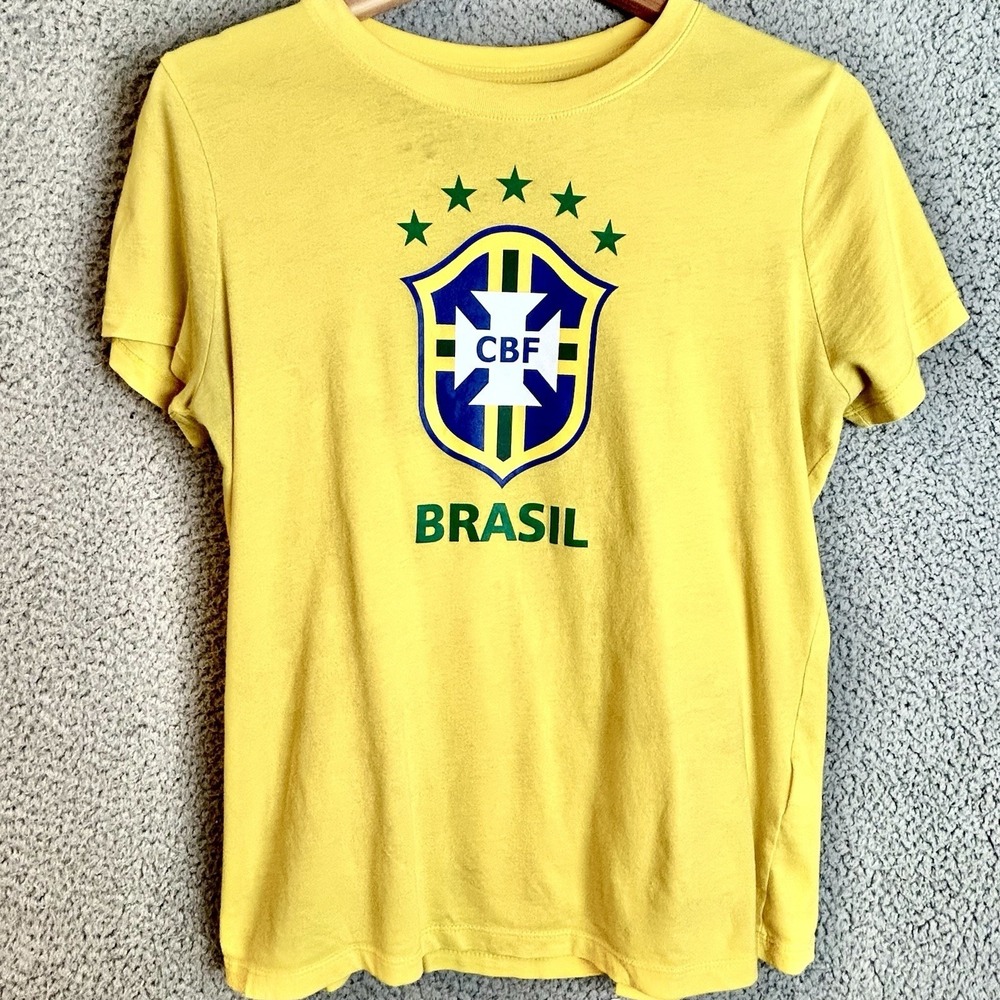Nike Brasil Soccer Football World Cup T-shirt Size Medium The Nike Tee Futbol
